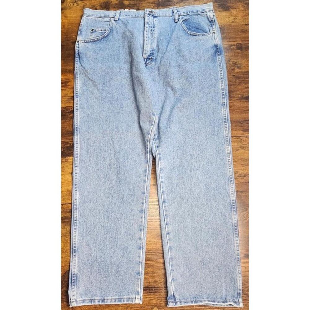 Wrangler Blues Relaxed Fit Straight Boot Denim Jeans 42X30 Men's Blue Jeans NWT